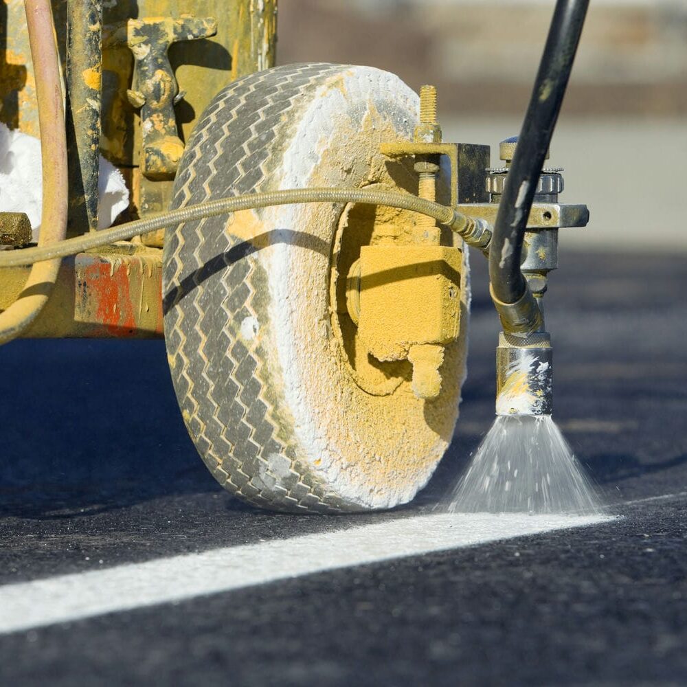 line painting parking lines